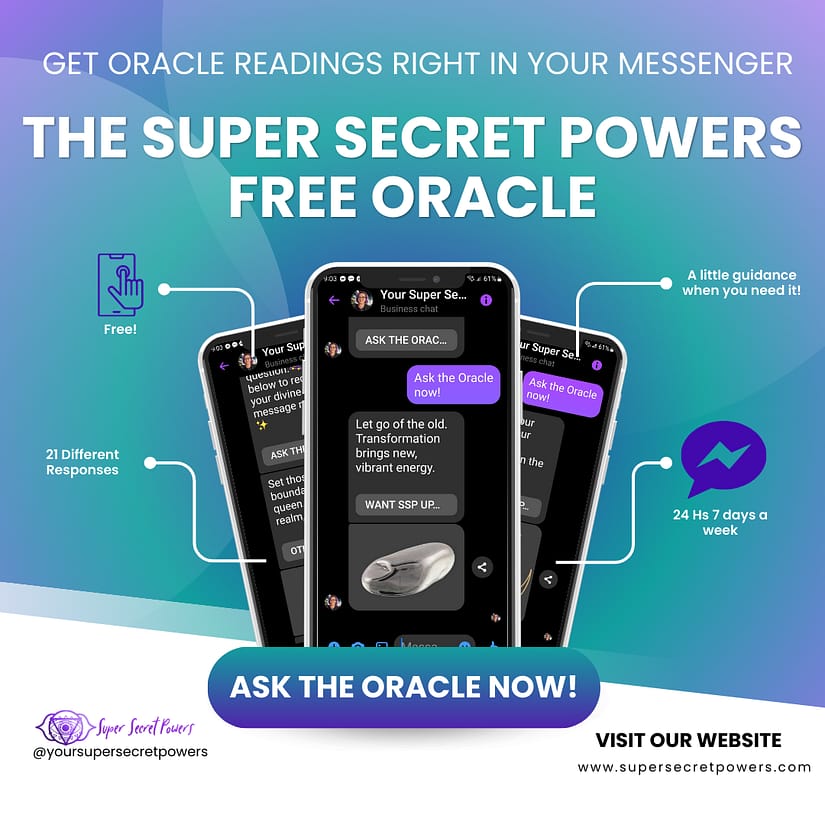 Super Secret Powers Free Oracle. Just ask the oracle today!